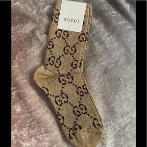 Gucci Cotton GG Lamé Socks